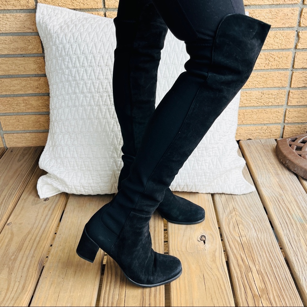 Stuart Weitzman Black Heeled Boots